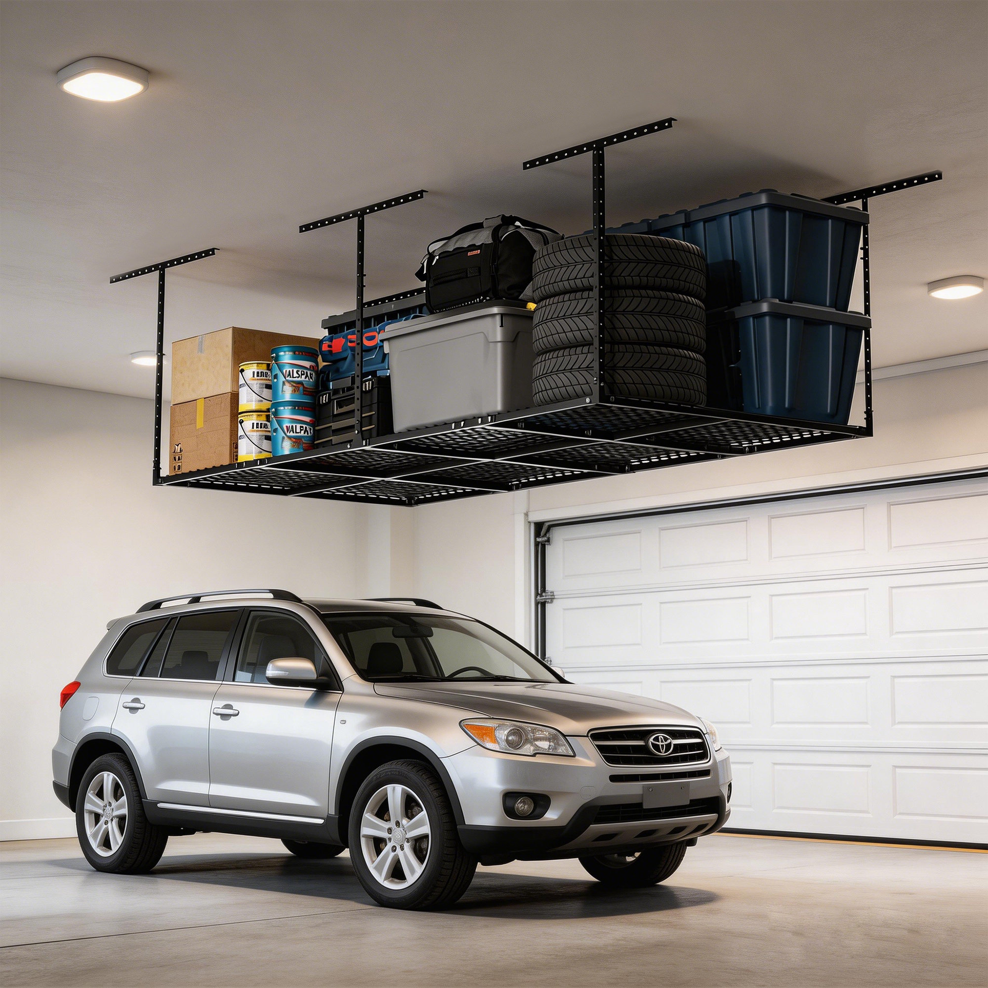 Trent Austin Design Overhead Garage Storage Rack & Garage Ceiling ...